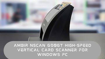 Ambir nScan 690gt High-Speed Vertical Card Scanner for Windows PC