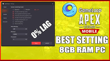 BEST GAMELOOP EMULATOR SETTINGS FOR 8GB RAM PC | APEX LEGENDS MOBILE 0% LAG