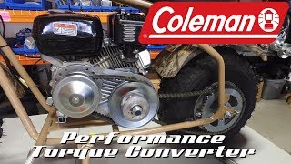 Coleman 200 Minibike Torque Converter Install | Walkthrough