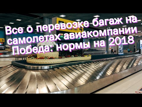 Все о перевозке багаж на самолетах авиакомпании Победа: нормы на 2018