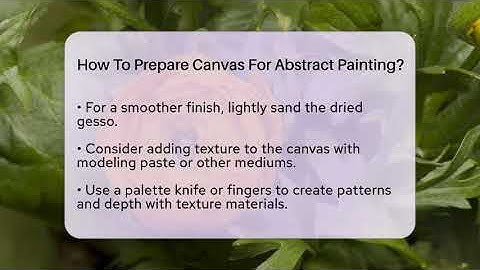 How To Prepare Canvas For Abstract Painting? - LearnToDIY360.com