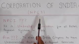 NATIONAL PAYMENTS CORPORATION OF INDIA (NPCI)