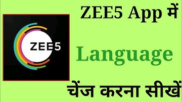 ZEE5 app mein bhasha Kaise change Kare || how to change language on ZEE5 App