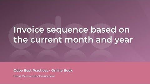 Invoice sequence based on the current month and year