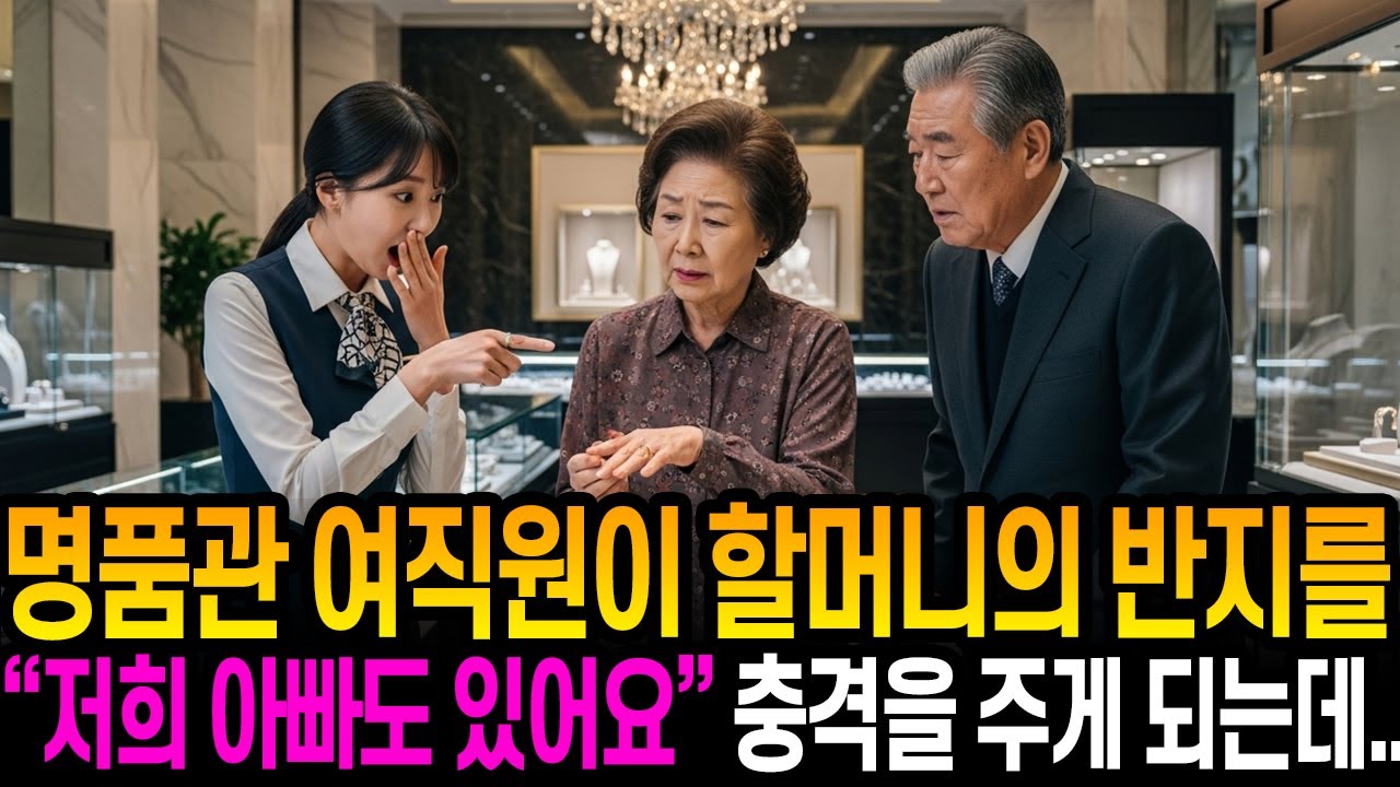 [실화사연] 여직원이 할머니의 반지를 보자 