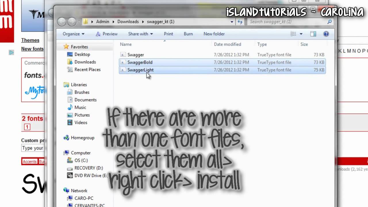 google chrome font picker