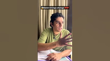 😱Batch timing change ! #shortsfeed #shorts #trending #trendingshorts #yt #tuition