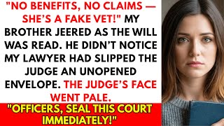 My Brother Mocked My Service in Court — Until the Judge’s Command Changed Everything...