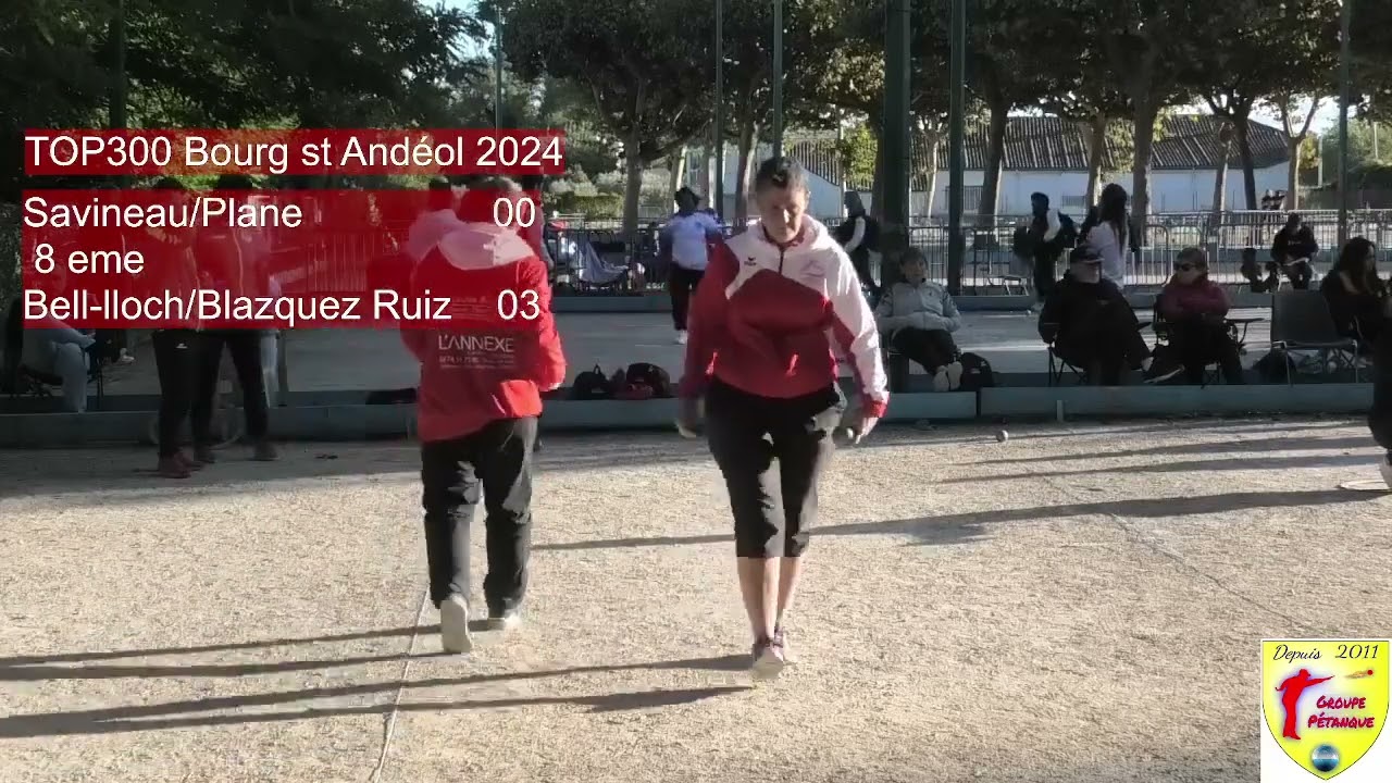 Miniature de la vidéo : TOP300 Bourg st Andeol 8eme Savineau/Plane vs Bell-Lloch/Blazquez Ruiz