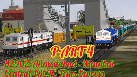 82902 Ahmedabad - Mumbai Central IRCTC Tejas Express PART 4 #KHANDESH || MSTS || || OPEN RAILS ||