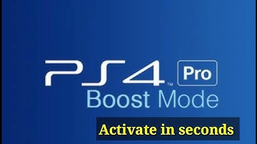 How to activate Boost mode in PS4 PRO | Fastest way
