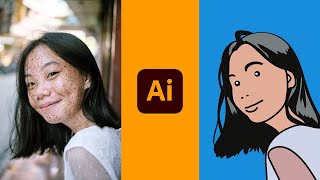 Comment faire un portrait simple avec Illustrator (tuto Illustrator débutants)