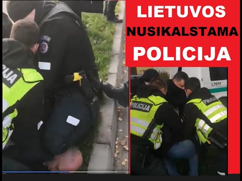 Video: Jie Puola Policininką Plaktuku