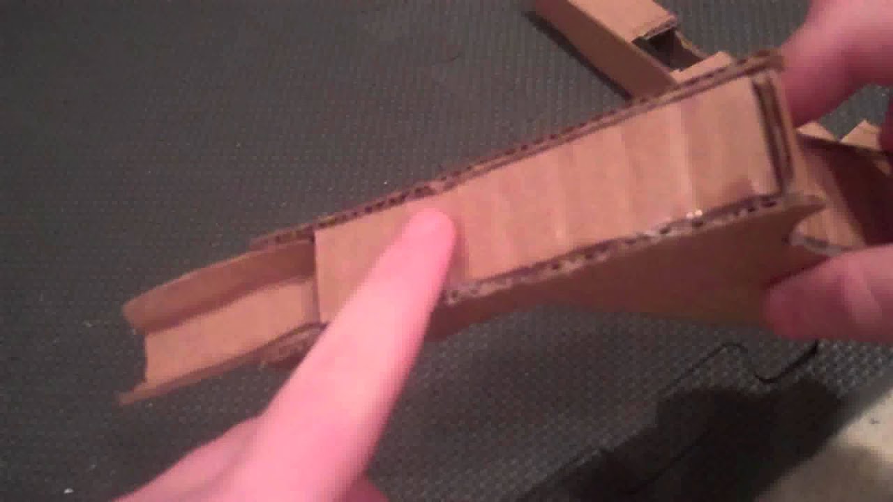 How to Make a Paper / Cardboard Pistol: Glock 18 / 17 (tutorial) part 2