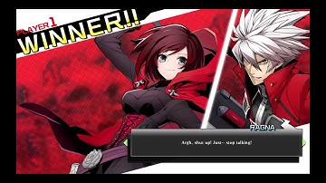 Ragna/Ruby vs Hyde/Yu - Blazblue Cross Tag Battle Trial Version