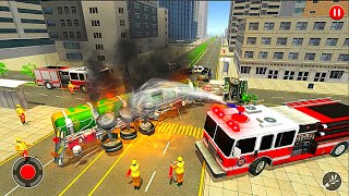 Fire Truck Driving Simulator 3D - Ep.01 Fire Fighting Emergency Rescue - Android Gameplay screenshot 5