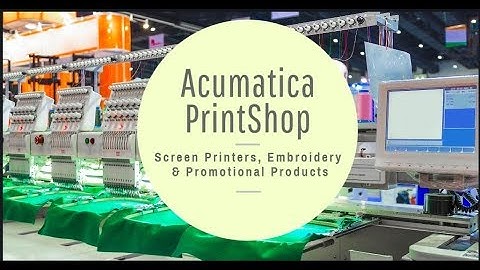 Acumatica PrintShop Universal Athletic