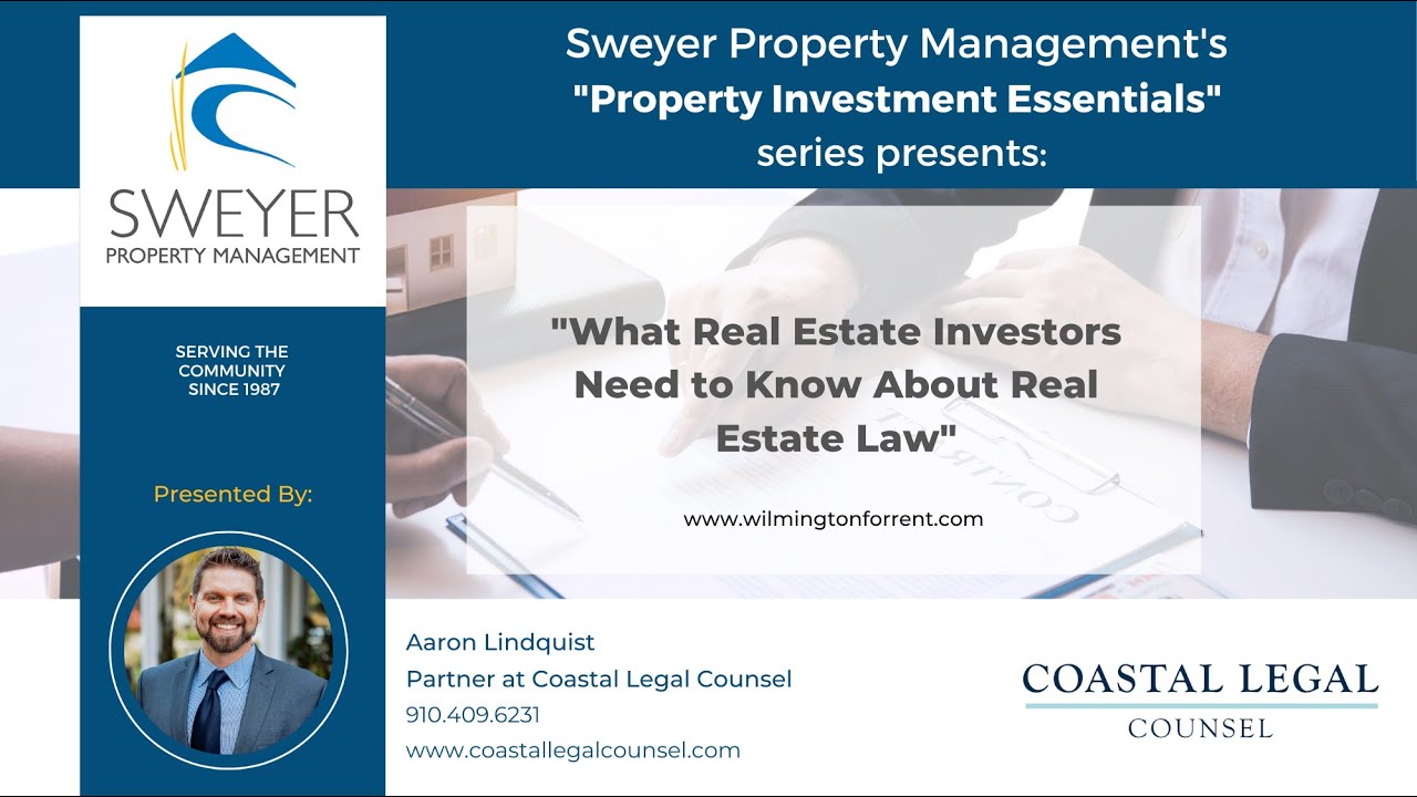 Sweyer inar What Real Estate Investors Need to Know About Real Estate Law YouTube