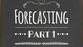 Forecasting methods Part 1 (Naive Approach, Averaging, Exponential smoothing)