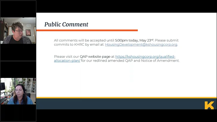 Amended 2025 Qualified Allocation Plan (QAP) Public Hearing