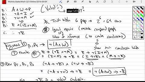 Propositional Logic: Intro to Proofs