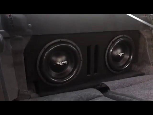 2018 Dodge Challenger with 2 Skar Audio Subs in a cabin firing subwoofer  box - YouTube