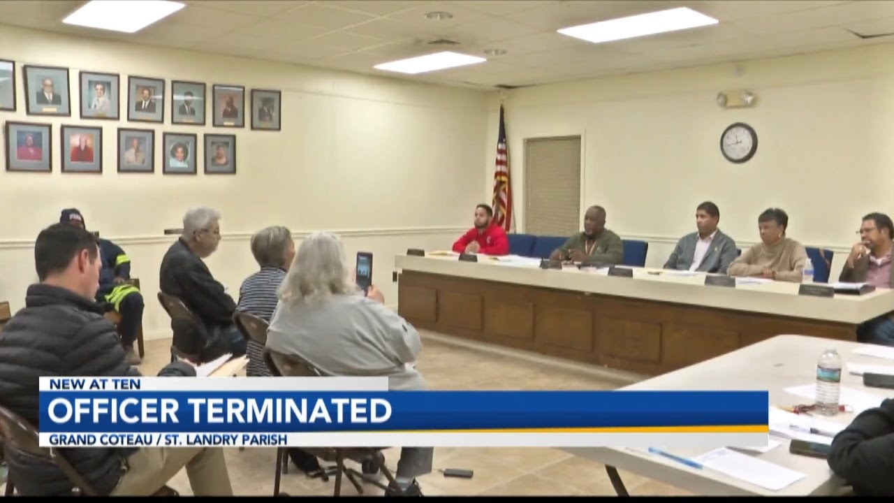 Grand Coteau police officer fired by city council YouTube