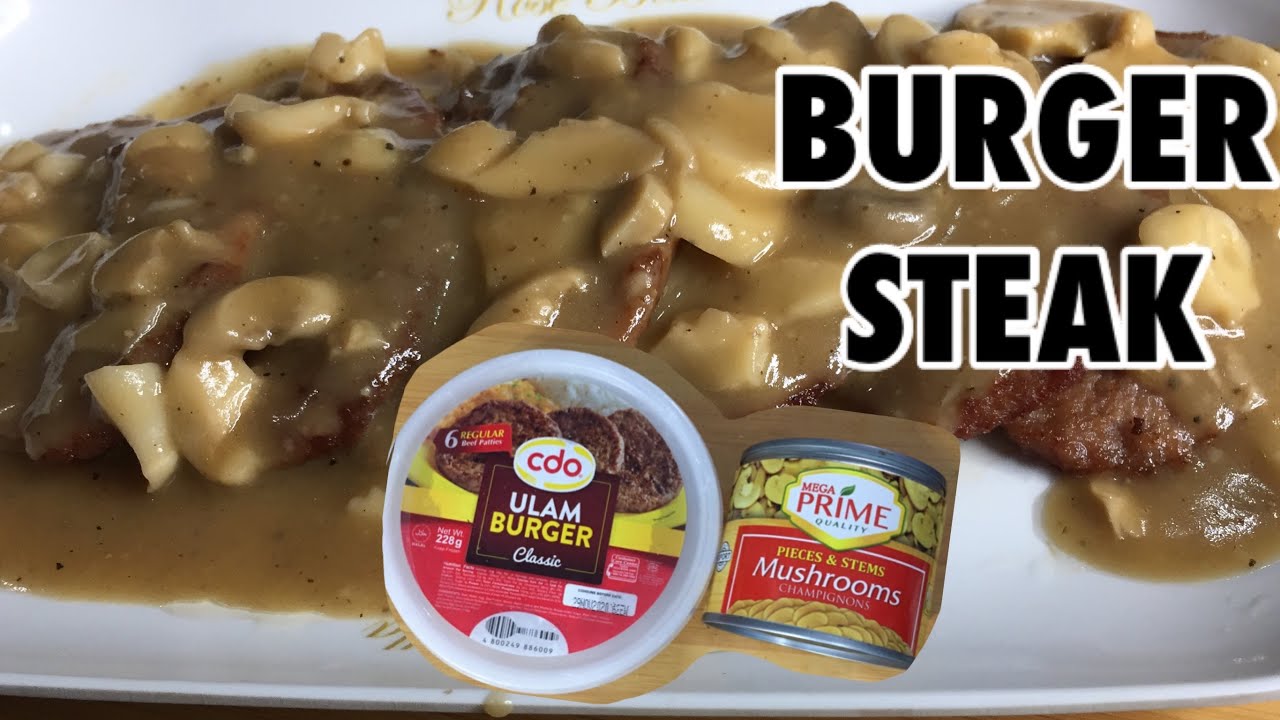 Burger Steak Ala Jollibee ! Homemade burger steak YouTube