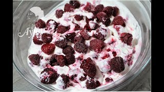 Quark mit Himbeeren I Leichte Dessert rezepte