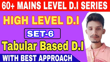 60+ HIGH LEVEL DATA INTERPRETATION BASED SET-6 | TABULAR BASED D.I | IN TELUGU |#LEGENDQUICKTEST