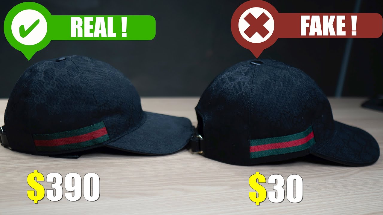 Authentic Vs Replica Gucci GG canvas Cap - How To Spot A Fake