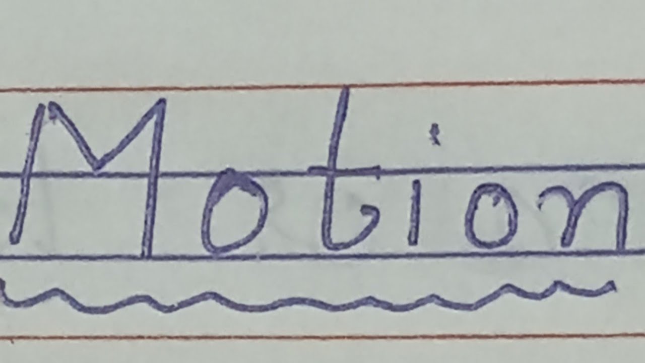 types of motion essay
