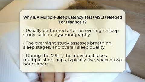 Why Is A Multiple Sleep Latency Test (MSLT) Needed For Diagnosis? - Sleep Apnea Support Network