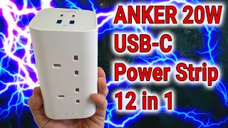 Anker20 Watt USB C Fast charge power strip 12 in 1 model A9185