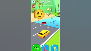 🚒🚂shape shifting #shortvideo game level 501 shape shifting transform funny racing game cartoons game