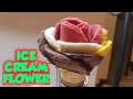 Handmade Flower Ice Cream|Ice Cream Cone That Looks Like Flower