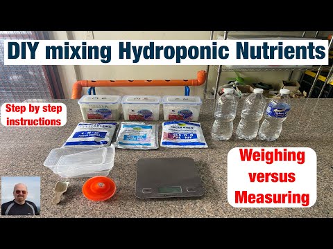 DIY mixing Hydroponic Nutrients
