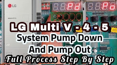 Lg multi v vrv,vrf unit Pump Down - Pump Out mode | how to set pump down & pump out vrf #hvac