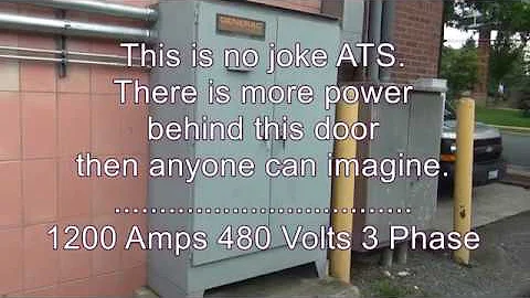 Industrial Generac 1200 Amps automatic transfer switch manual operation