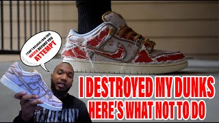 I Cut The Nike Dunk Low City of style! HERE'S HOW