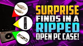 Flea market purchase: Surprise Finds in a Ripped Open PC Case! 😲