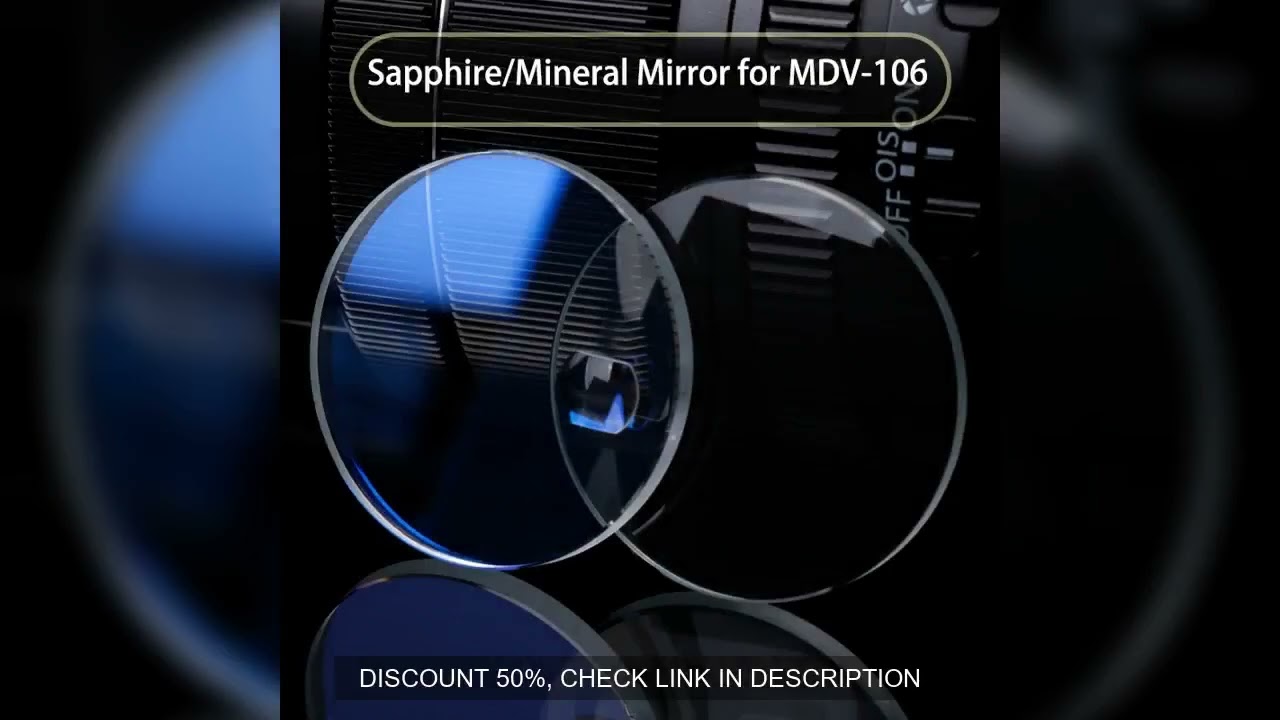 MDV-106 Sapphire Glass For Casio marlin MDV 106 Watch Mirror Transparent Blue Light Calendar Window