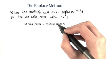 The replace Method - Intro to Java Programming