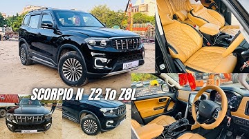 2025 Mahindra Scorpio N Z2 To Z8L Modification | scorpio N Z2 Modified | Scorpio N Modified