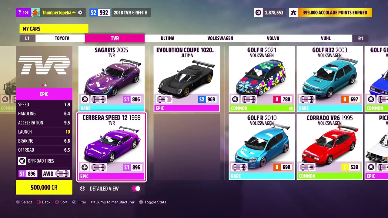 Livery Designs by Thumpertopeka on Forza Horizon 5 cars.