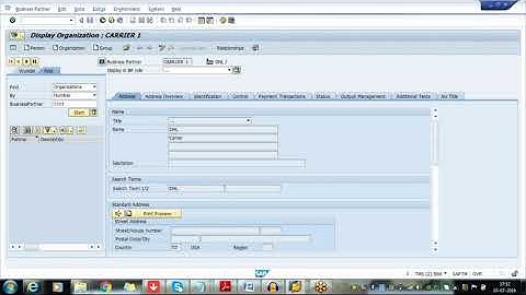 Forwarding Order Creation in SAP TM Class 4