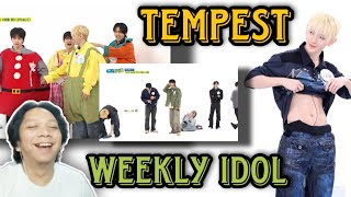 they TRIED so hard LMAO! | TEMPEST - WEEKLY IDOL | VOYAGE ERA | REACTION!