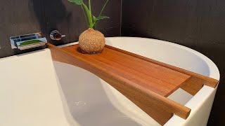 Sleek and Elegant Japanese Inspired Bath Caddy by DownUnderWoodWorks 3,903 views 2 years ago 8 minutes, 20 seconds