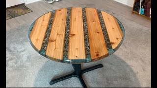 Round Epoxy Table Project