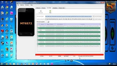 Intex Aqua Air flashing, step by step, by hardware and firmware